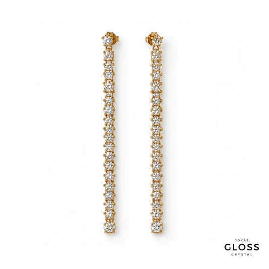 Aros Aurelia Fiesta Oro 18k - Joyas Gloss Crystal