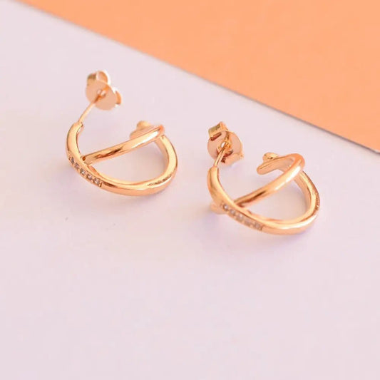 Aros Conexión Oro - Joyas Gloss Crystal