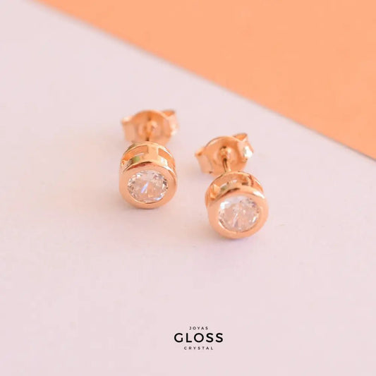 Aros Te Amo Praga Oro - Joyas Gloss Crystal