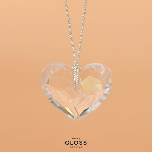Collar Corazón Profundo Crystal - Joyas Gloss Crystal