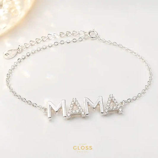 Pulsera Plata 925 Mamá Circones - Joyas Gloss Crystal