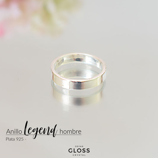Anillo Hombre Legend Plata 925 - Joyas Gloss Crystal
