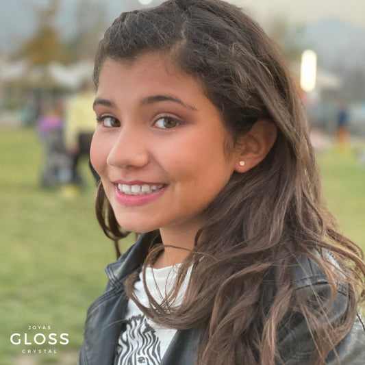 Aros Flor de Loto Crystal - Joyas Gloss Crystal