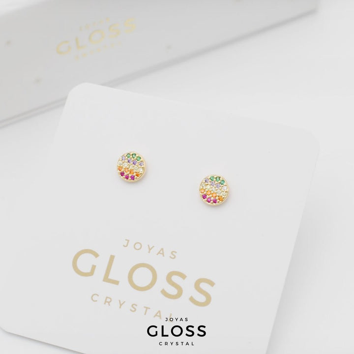 Aros Primavera Oro - Joyas Gloss Crystal