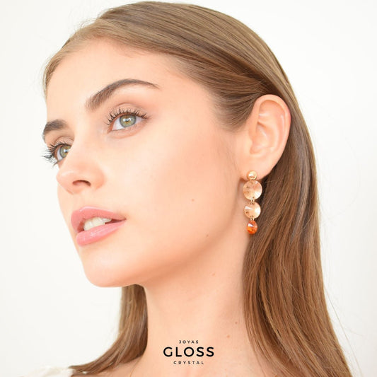 Aros SunShine Oro - Joyas Gloss Crystal
