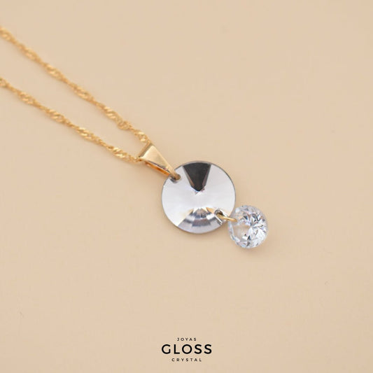 Collar Atenea Baño de Oro - Joyas Gloss Crystal