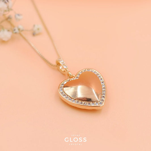 Collar Detente Diamante Oro - Joyas Gloss Crystal