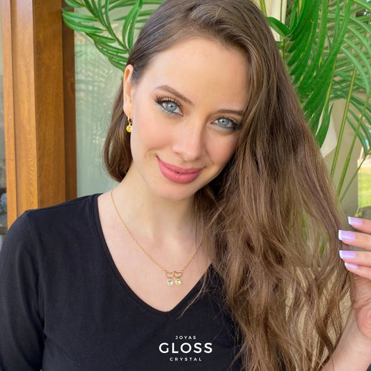 Collar Mom Doble Oro - Joyas Gloss Crystal