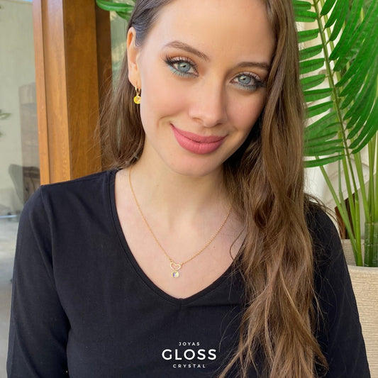 Collar Mom Simple Oro - Joyas Gloss Crystal