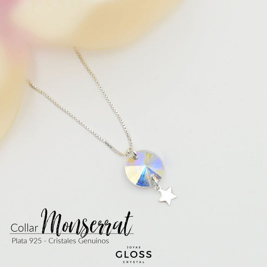 Collar Monserrat Plata - Joyas Gloss Crystal