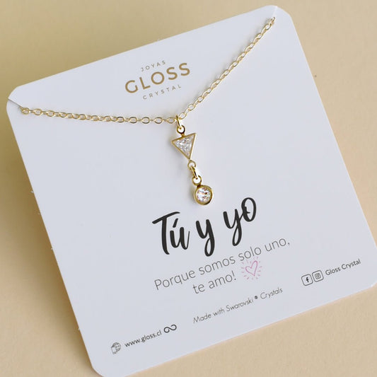 Collar San Valentin Tú y Yo duo - Joyas Gloss Crystal