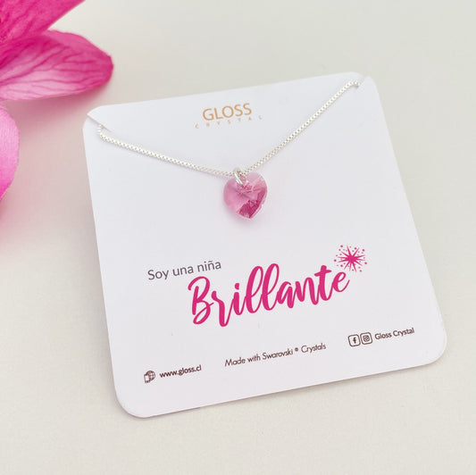 Collar Soy una Niña Brillante - Joyas Gloss Crystal