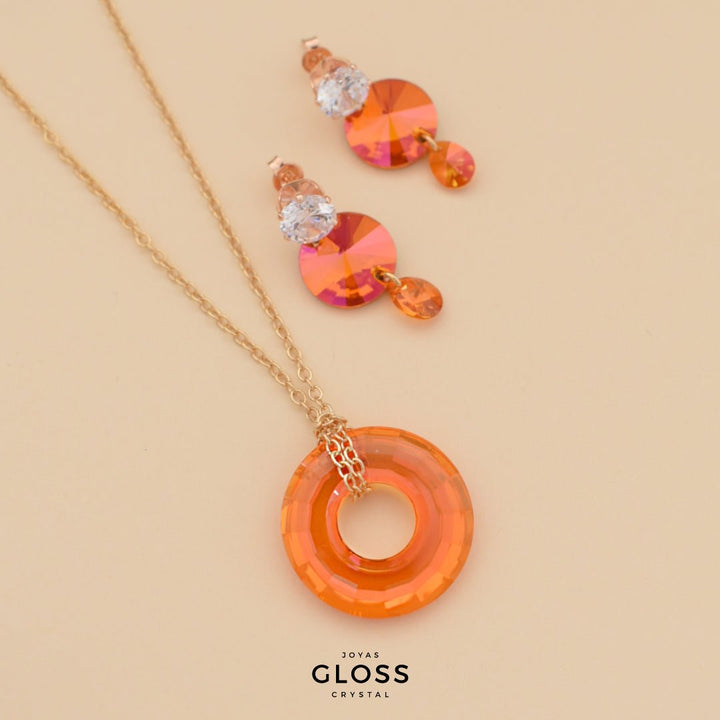 Collar Sunshine Baño de Oro 18k - Joyas Gloss Crystal