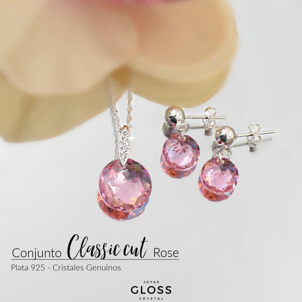 Conjunto Classic Cut Rose - Joyas Gloss Crystal
