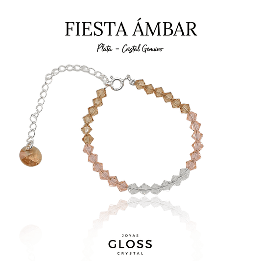 Pulsera Fiesta Ambar - Joyas Gloss Crystal