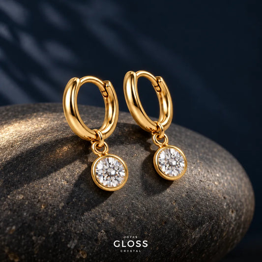 Aros Sun Pearl Oro 18K