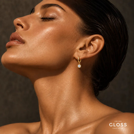 Aros Sun Pearl Oro 18K