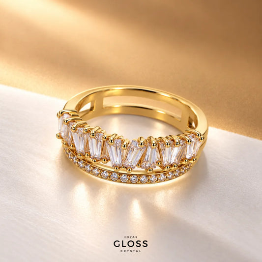 Anillo Solar Doble Oro 18k