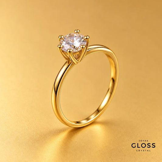 Anillo Solitario Solana Oro 18k