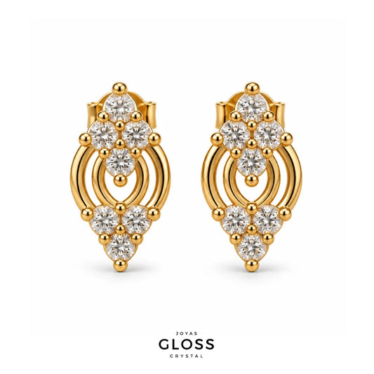 Aros Azurra Oro 18K