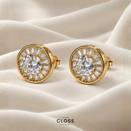 Aros Costa Bella Crystal Oro 18k