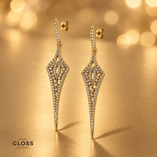 Aros Luminosa Fiesta Oro 18k