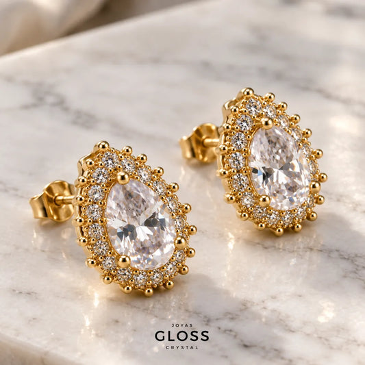 Aros Mykonos Crystal Oro 18k