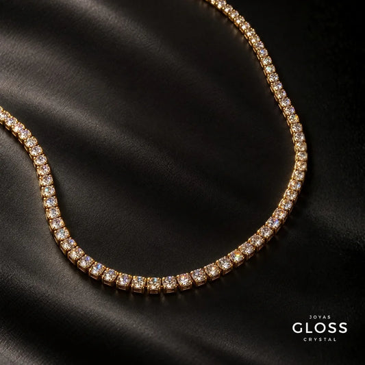Collar Riviera Circones Oro 18k