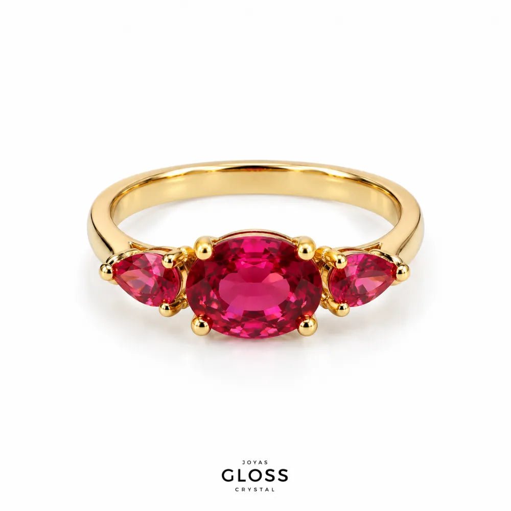 Anillo Aurea Oro 18k - Joyas Gloss Crystal