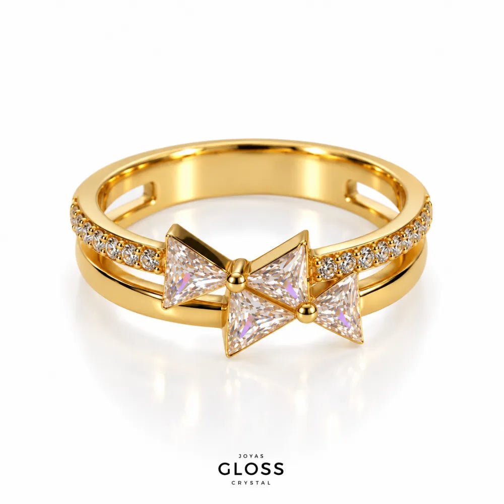 Anillo Aurelia Oro 18k - Joyas Gloss Crystal