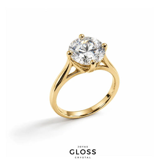 Anillo Compromiso Alma Oro 18k - Joyas Gloss Crystal