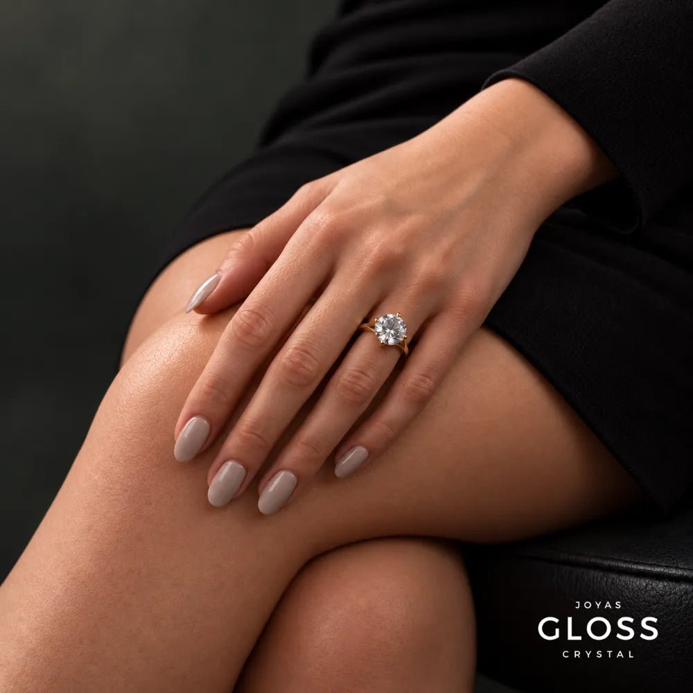 Anillo Compromiso Alma Oro 18k - Joyas Gloss Crystal