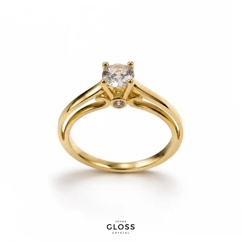 Anillo Compromiso Francisca Baño Oro 18k - Joyas Gloss Crystal