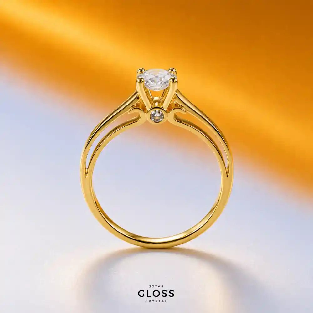 Anillo Compromiso Francisca Baño Oro 18k - Joyas Gloss Crystal