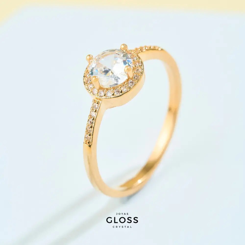 Anillo Condesa baño oro 18k - Joyas Gloss Crystal