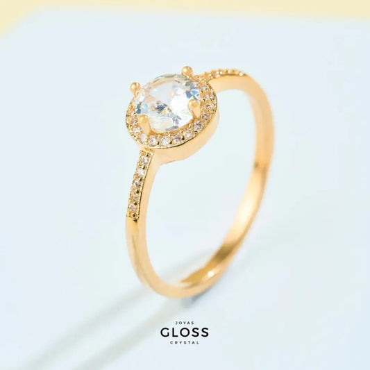 Anillo Condesa baño oro 18k - Joyas Gloss Crystal