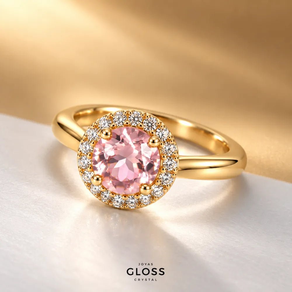 Anillo Golden Rose Oro 18k - Joyas Gloss Crystal