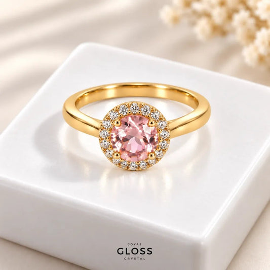 Anillo Golden Rose Oro 18k - Joyas Gloss Crystal