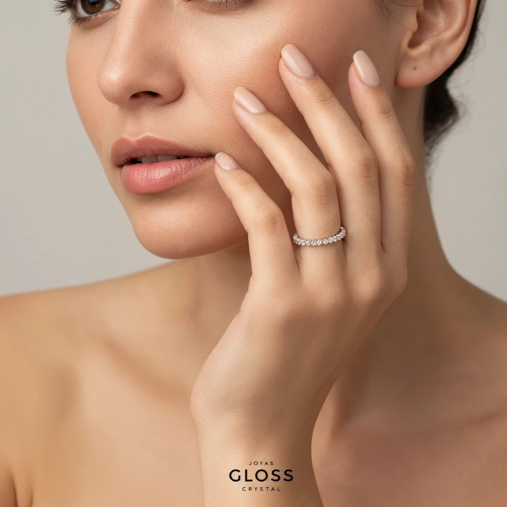 Anillo Imperial Circones Plata 925 - Joyas Gloss Crystal