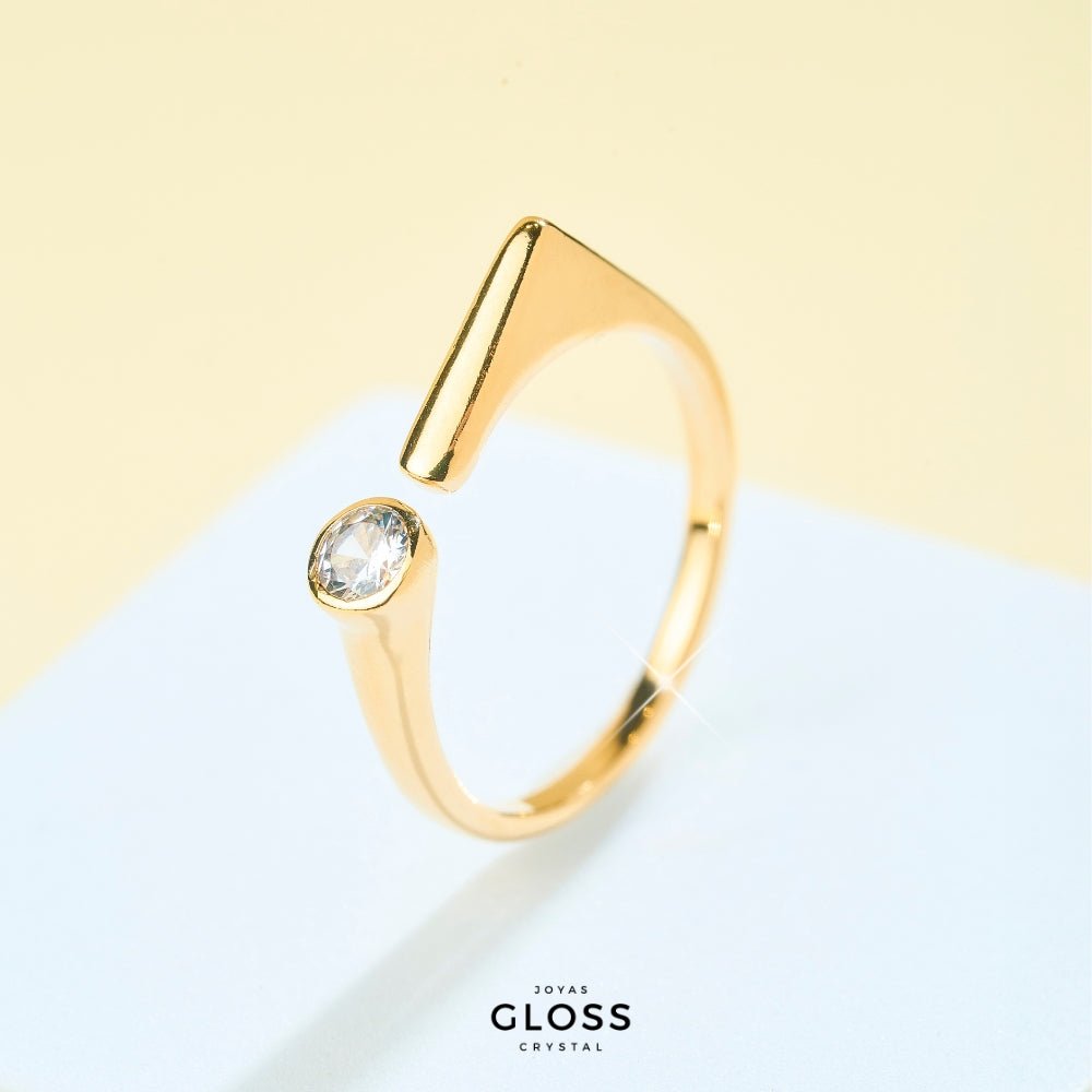 Anillo Music Ajustable Baño de Oro 18k - Joyas Gloss Crystal