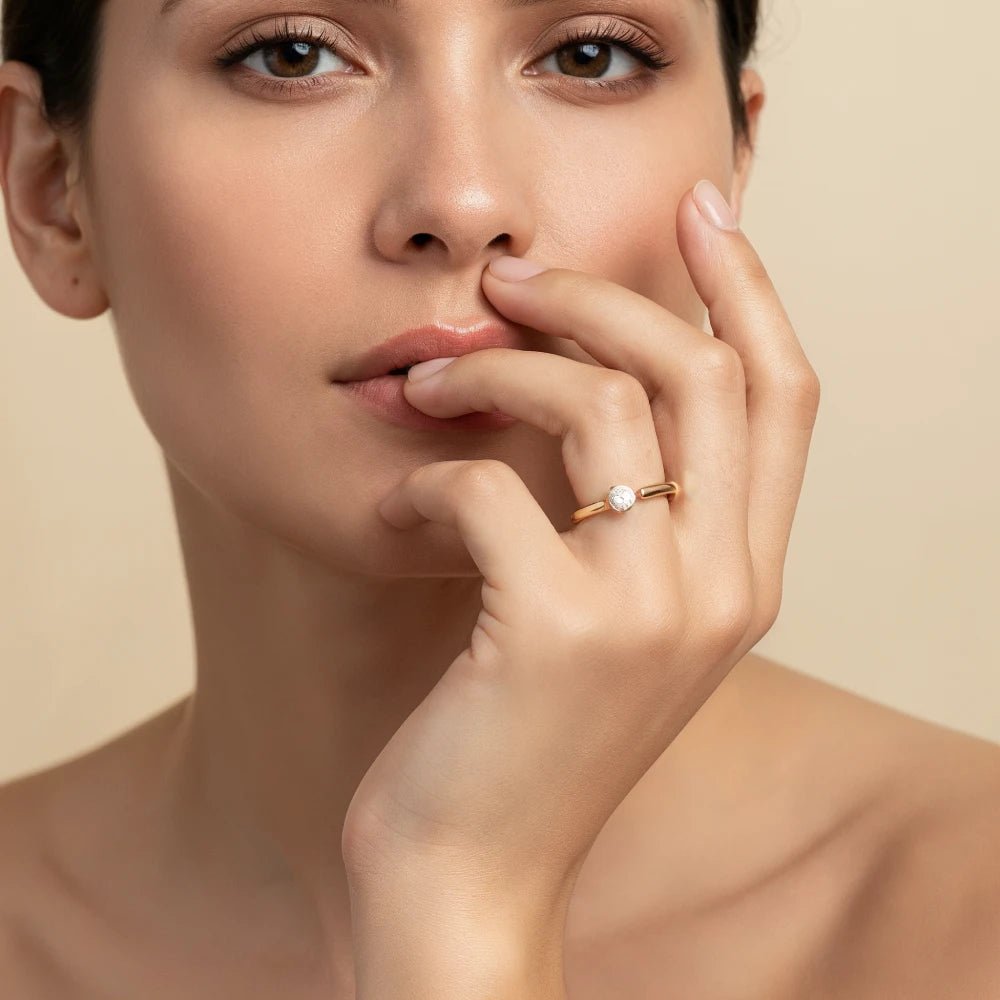 Anillo Music Ajustable Baño de Oro 18k - Joyas Gloss Crystal