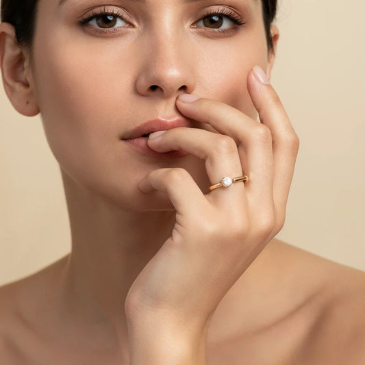 Anillo Music Ajustable Baño de Oro 18k - Joyas Gloss Crystal