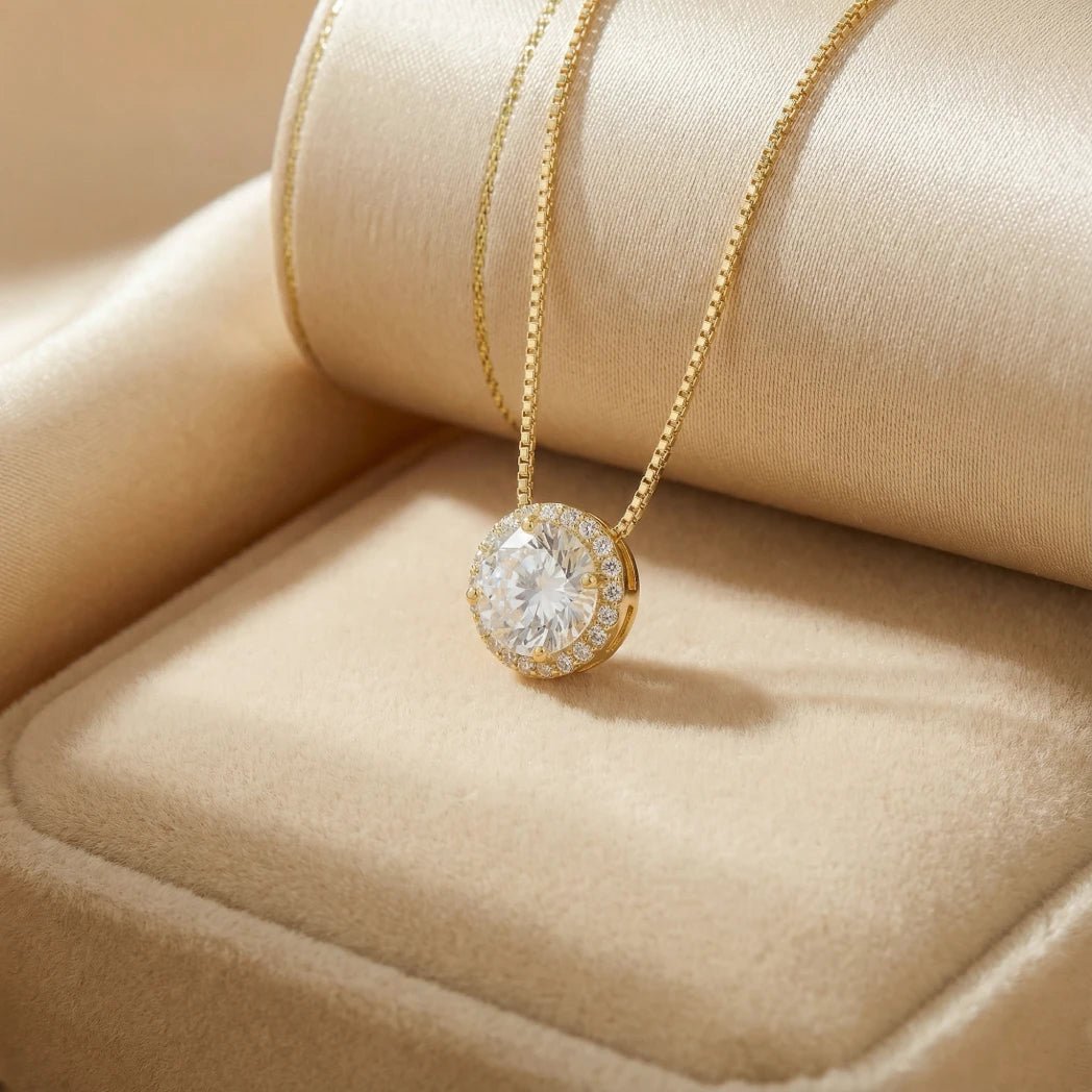 Collar Condesa Baño de Oro 18k - Joyas Gloss Crystal