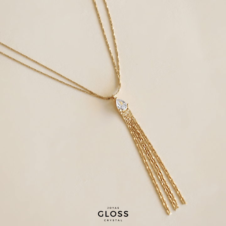 Collar Josefa Baño Oro - Joyas Gloss Crystal