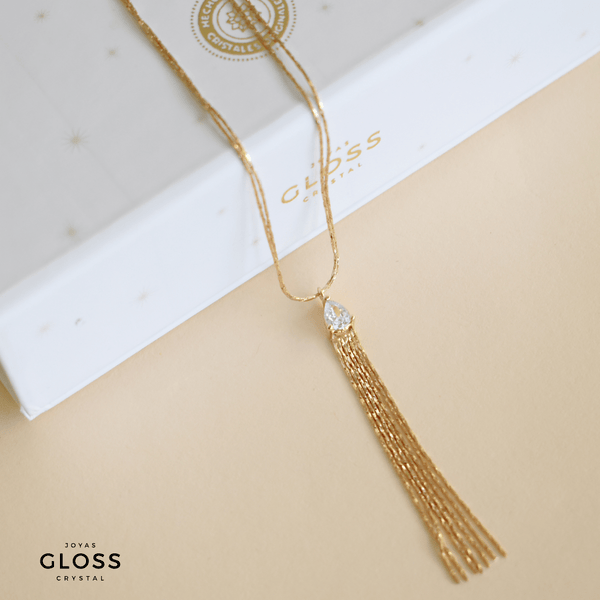 Collar Josefa Baño Oro - Joyas Gloss Crystal