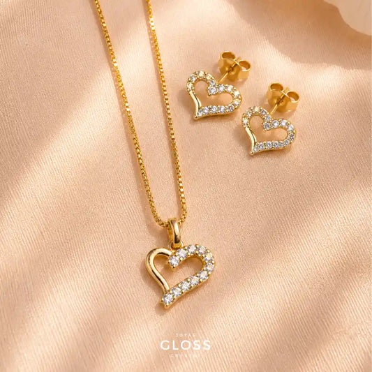 Conjunto Niña Lovely Baño de Oro 18k