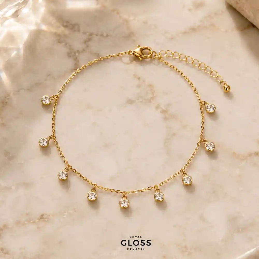 Pulsera Galaxy Baño de Oro 18k - Joyas Gloss Crystal