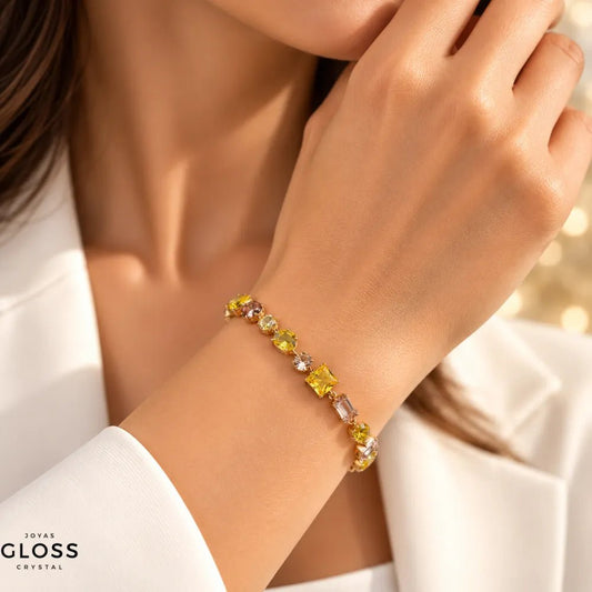 Pulsera Golden Mare Oro 18K - Joyas Gloss Crystal
