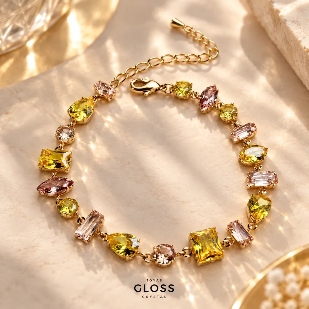 Pulsera Golden Mare Oro 18K - Joyas Gloss Crystal
