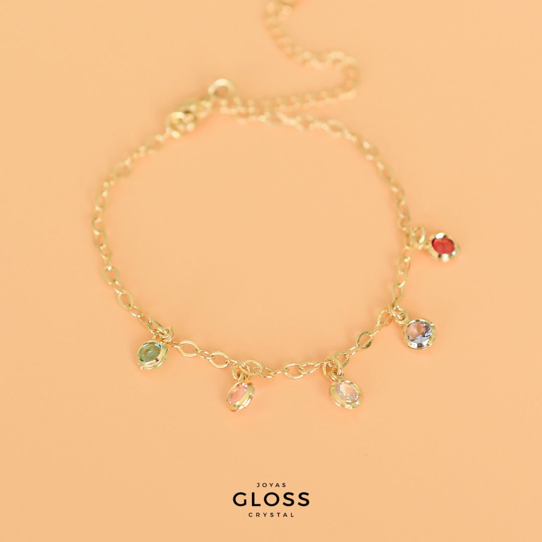 Pulsera Primavera Oro - Joyas Gloss Crystal